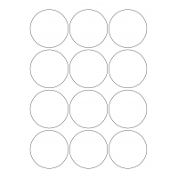 30014 - Label Size 90mm dia - 12 label(s) per sheet 30014 - Label Size 90mm dia - 12 label(s) per sheet