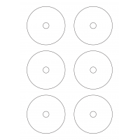 30015 - Label Size 115mm dia - 6 label(s) per sheet