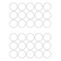 30016 - Label Size 53mm dia - 30 label(s) per sheet 30016 - Label Size 53mm dia - 30 label(s) per sheet