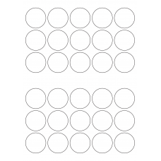 30016 - Label Size 53mm dia - 30 label(s) per sheet 