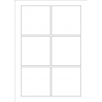 30020 - Label Size 130mm x 130mm - 6 label(s) per sheet 30020 - Label Size 130mm x 130mm - 6 label(s) per sheet