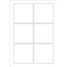 30020 - Label Size 130mm x 130mm - 6 label(s) per sheet 