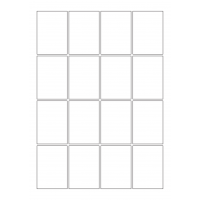 30022 - Label Size 68mm x 97mm - 16 label(s) per sheet