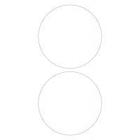 30023 - Label Size 190mm dia - 2 label(s) per sheet
