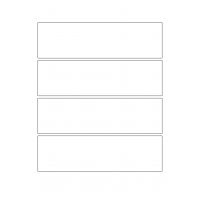 30024 - Label Size 280mm x 80mm - 4 label(s) per sheet