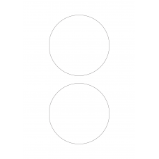 30025 - Label Size 160mm dia - 2 label(s) per sheet 