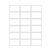 30026 - Label Size 90mm x 55mm - 18 label(s) per sheet