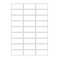 30030 - Label Size 90mm x 40mm - 27 label(s) per sheet 30030 - Label Size 90mm x 40mm - 27 label(s) per sheet