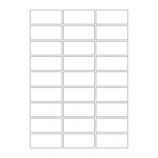 30030 - Label Size 90mm x 40mm - 27 label(s) per sheet 