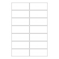 30032 - Label Size 135mm x 55mm - 14 label(s) per sheet