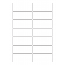 30032 - Label Size 135mm x 55mm - 14 label(s) per sheet 