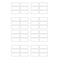 30035 - Label Size 62mm x 26mm - 48 label(s) per sheet
