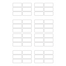30035 - Label Size 62mm x 26mm - 48 label(s) per sheet 