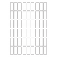 30037 - Label Size 25.75mm x 63mm - 54 label(s) per sheet
