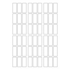 30037 - Label Size 25.75mm x 63mm - 54 label(s) per sheet 
