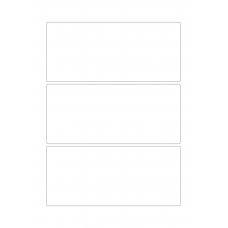 30040 - Label Size 246mm x 110mm - 3 label(s) per sheet 