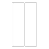 30060 - Label Size 111mm x 402mm - 2 label(s) per sheet