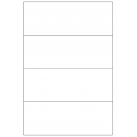 30067 - Label Size 275mm x 102mm - 4 label(s) per sheet