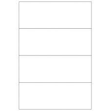 30067 - Label Size 275mm x 102mm - 4 label(s) per sheet 