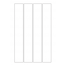 30069 - Label Size 60mm x 400mm - 4 label(s) per sheet 
