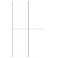 30070 - Label Size 125mm x 215mm - 4 label(s) per sheet