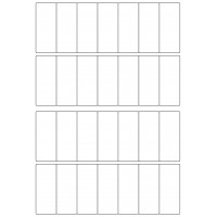 30072 - Label Size 37mm x 96mm - 28 label(s) per sheet 30072 - Label Size 37mm x 96mm - 28 label(s) per sheet