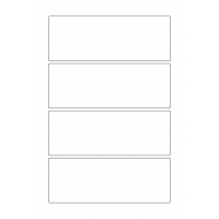 30080 - Label Size 250mm x 92mm - 4 label(s) per sheet 30080 - Label Size 250mm x 92mm - 4 label(s) per sheet
