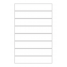 30089 - Label Size 235mm x 45mm - 8 label(s) per sheet 