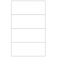 30097 - Label Size 250mm x 102mm - 4 label(s) per sheet 