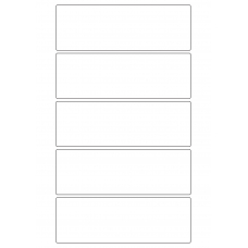 30100 - Label Size 228mm x 76.5mm - 5 label(s) per sheet 