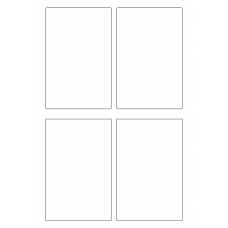 30102 - Label Size 130mm x 200mm - 4 label(s) per sheet 