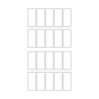 30103 - Label Size 35mm x 80mm - 20 label(s) per sheet