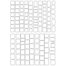 30106 - Label Size Rectangles - 134 label(s) per sheet 