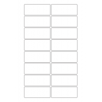 30116 - Label Size 115mm x 48mm - 16 label(s) per sheet