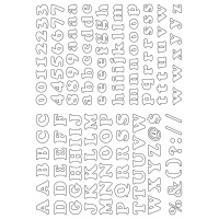 30117 - Label Size Alphabet - 134 label(s) per sheet