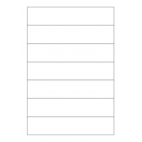 30120 - Label Size 258mm x 54mm - 7 label(s) per sheet 30120 - Label Size 258mm x 54mm - 7 label(s) per sheet