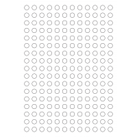 30123 - Label Size 15mm dia - 204 label(s) per sheet