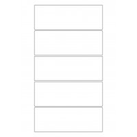 30124 - Label Size 225mm x 80mm - 5 label(s) per sheet