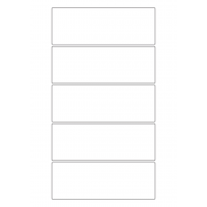 30124 - Label Size 225mm x 80mm - 5 label(s) per sheet 