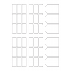 30129 - Label Size Shapes - 42 label(s) per sheet 