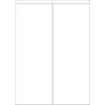 40012 - Label Size 105mm x 285.2mm - 2 label(s) per sheet