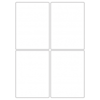 40017 - Label Size 99mm x 139mm - 4 label(s) per sheet