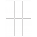 40037 - Label Size 65mm x 140mm - 6 label(s) per sheet