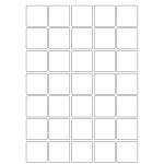 40055 - Label Size 38mm x 38mm - 35 label(s) per sheet