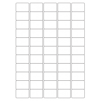 40056 - Label Size 38mm x 25.4mm - 55 label(s) per sheet