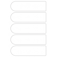 40248 - Label Size 184mm x 50mm - 5 label(s) per sheet