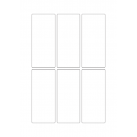 40252 - Label Size 50mm x 115mm - 6 label(s) per sheet