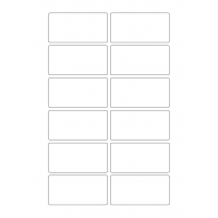 40257 - Label Size 80mm x 40mm - 12 label(s) per sheet