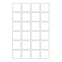 40260 - Label Size 41mm x 41mm - 24 label(s) per sheet