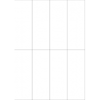 40263 - Label Size 52.5mm x 147.637mm - 8 label(s) per sheet